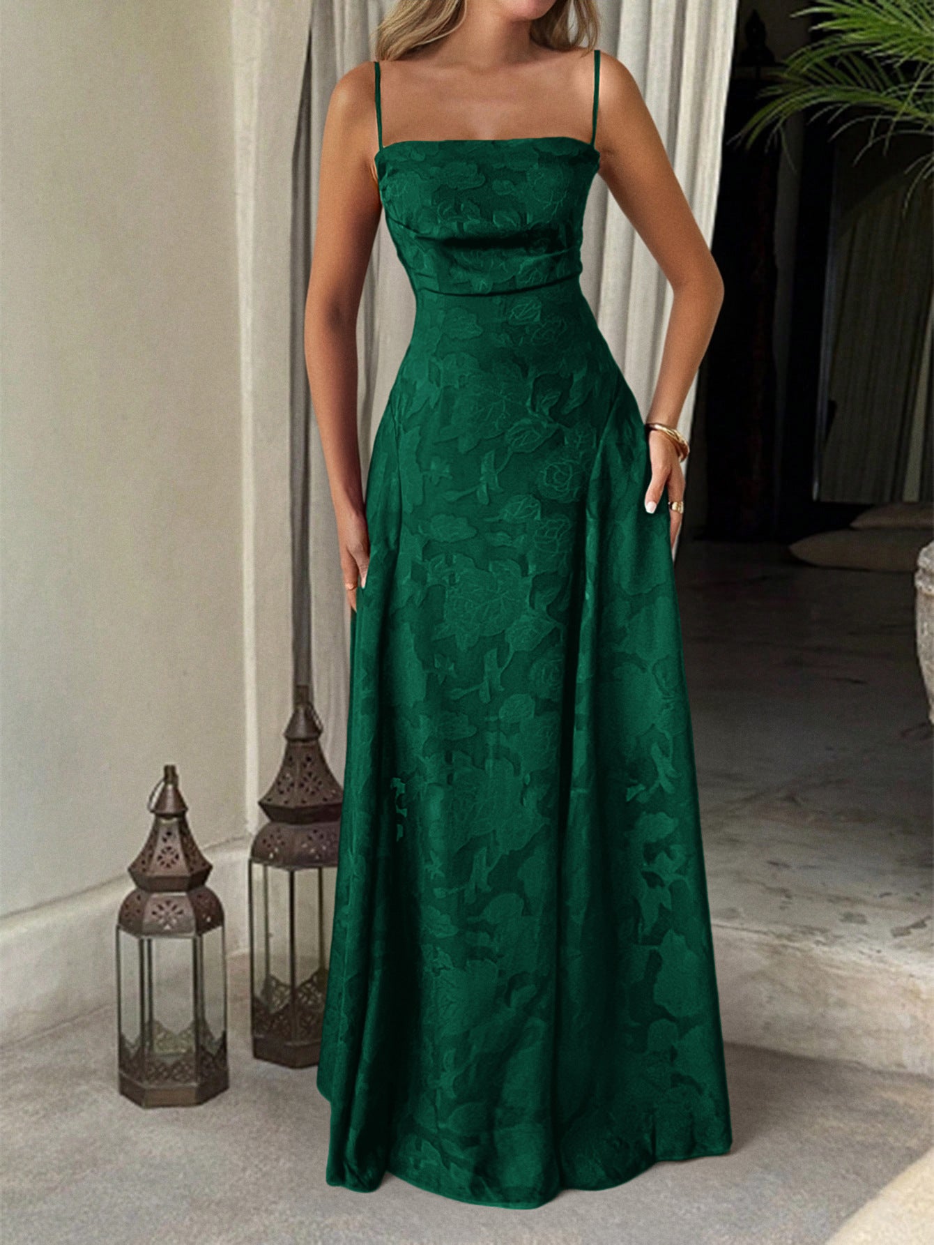 Women Elegant Temperament A-Length Skirt Dress