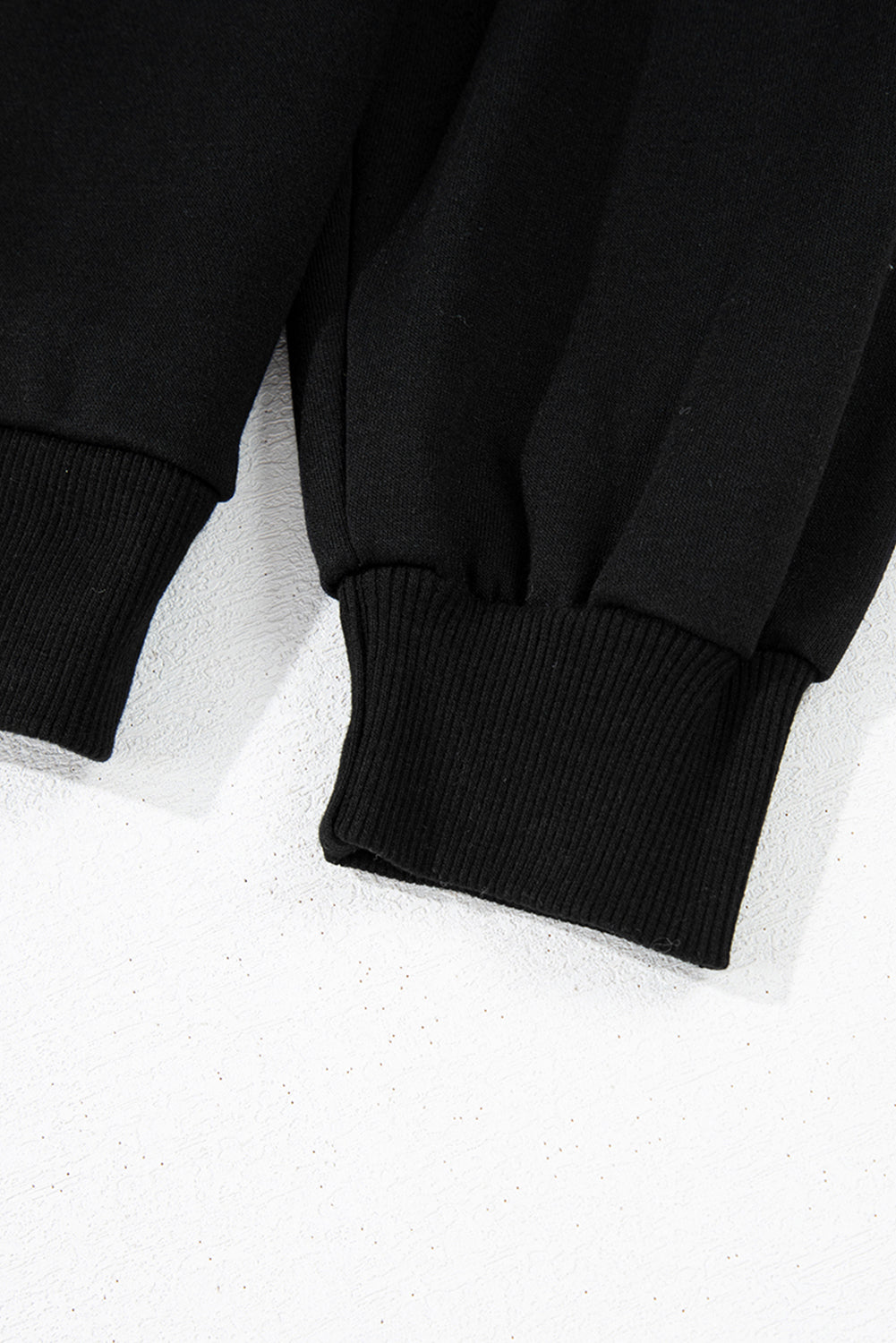 Black Leopard Print Colorblock Raglan Sleeve Sweatshirt