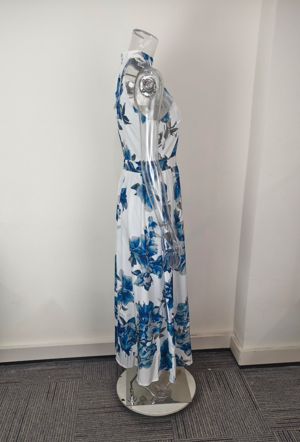 Women's Elegant Sexy Print Long Slim Fit Dress