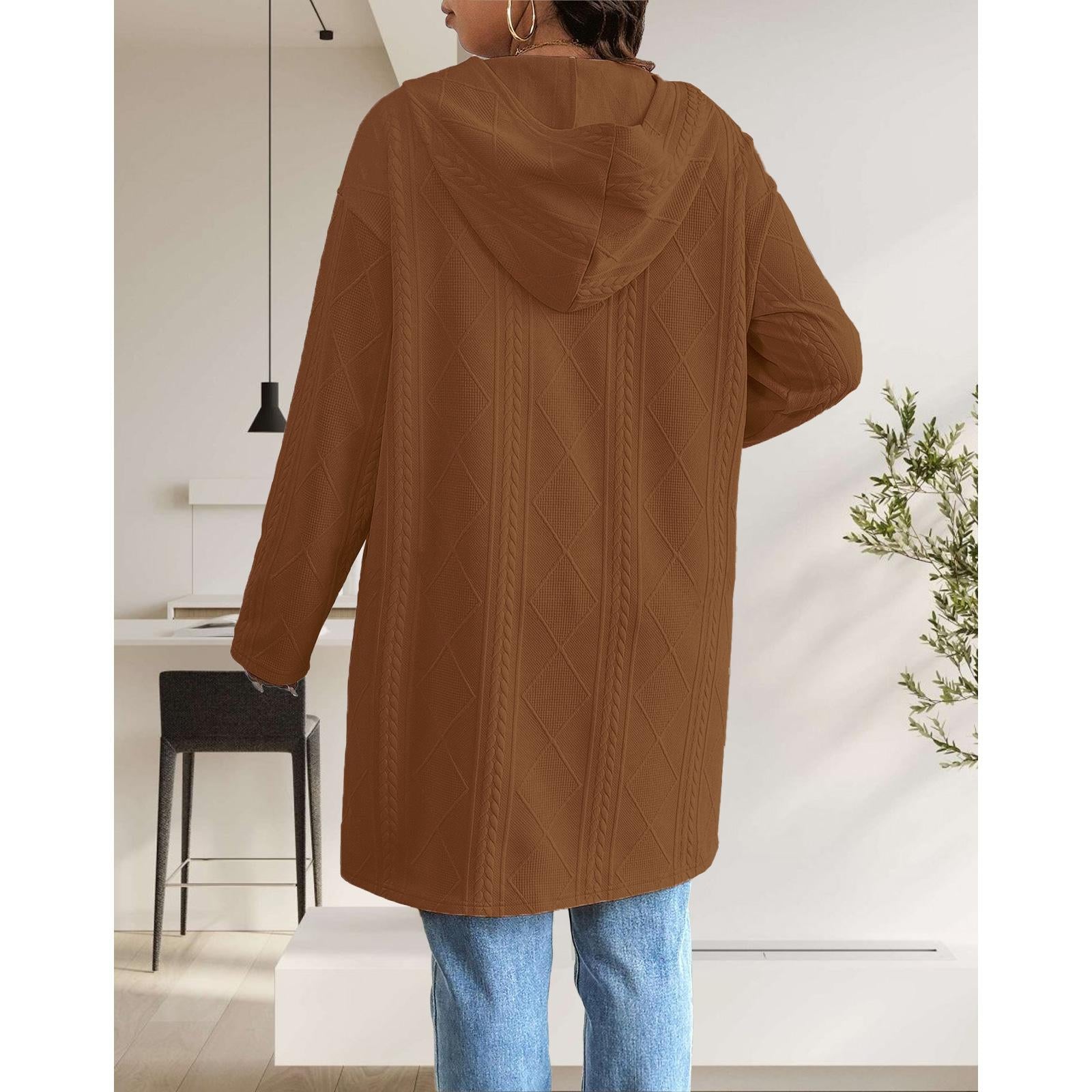 Long Cardigan for Women Lightweight Open Front with Pockets Oversized Cardigan for Women, Soft Knit, Casual Fall Clothes, Layering Piece for Fall, Winter & Office Wear Knitwear Womenswear