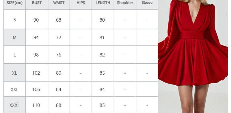 Women's Elegant French V-Neck Waist Dress