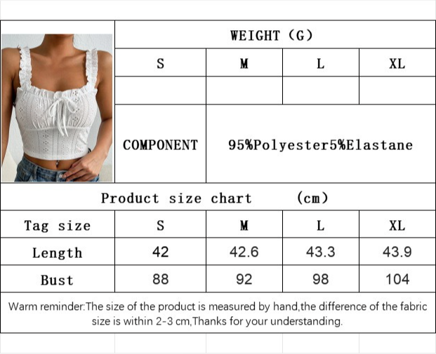 Womens Lace Sling Vest Top