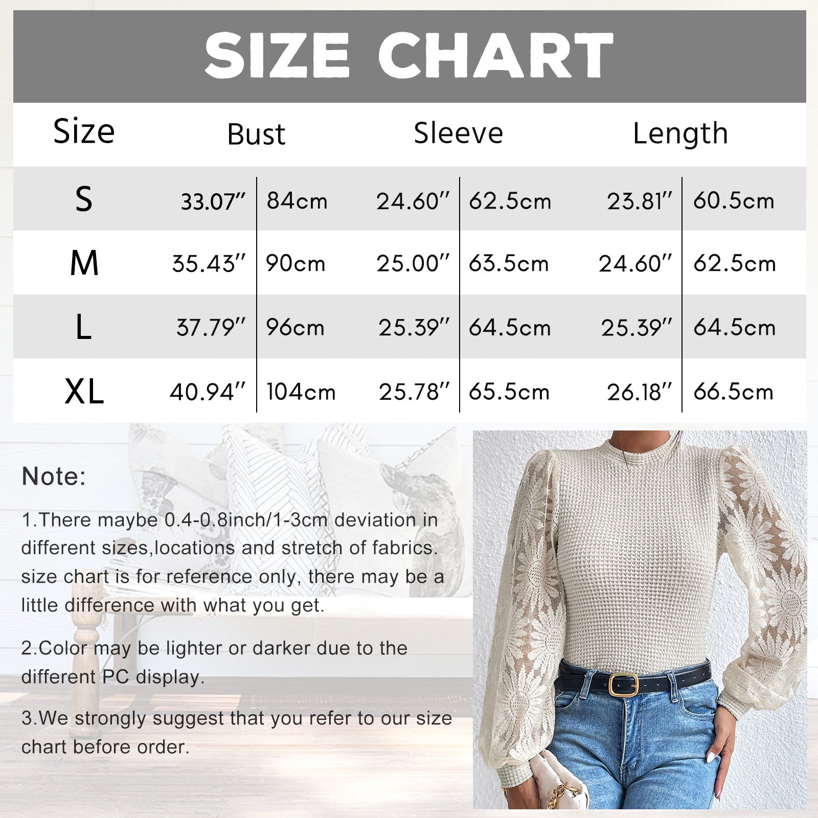 Womens Casual Crochet Top Mesh Lace Long Sleeve Shirts