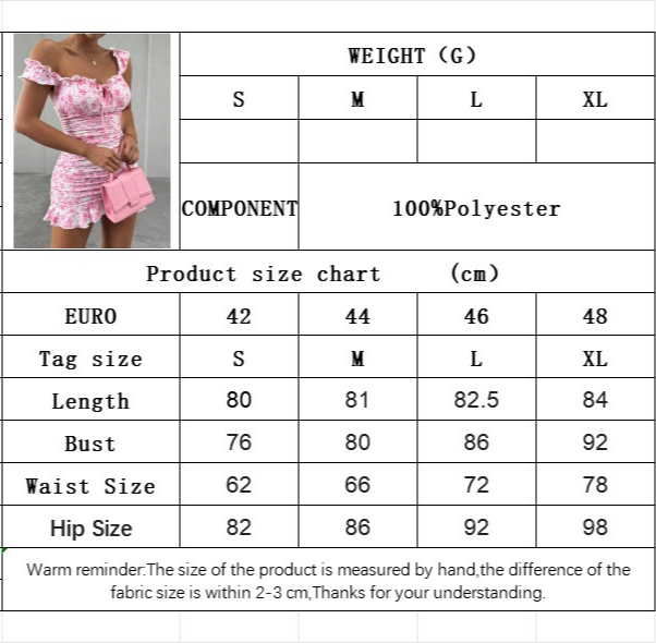 Women Floral Dress Off Shoulder Short Dress