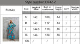 Women Printed Single-Breasted Lace-Up Waist Lantern Sleeve Dress
