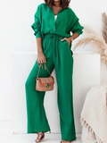 Women's Fashion Loose Shirt and Pants Casual Suit