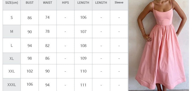 Women Casual Fashion Solid Color Waist Suspender Dress