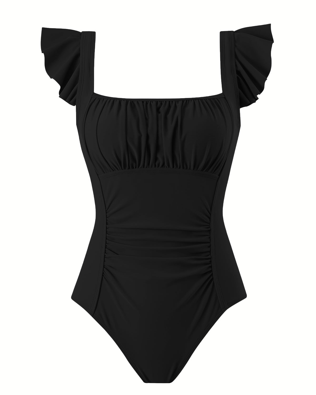 Swimsuit Sexy Removable Cup Ruffle One-Piece Swimsuit