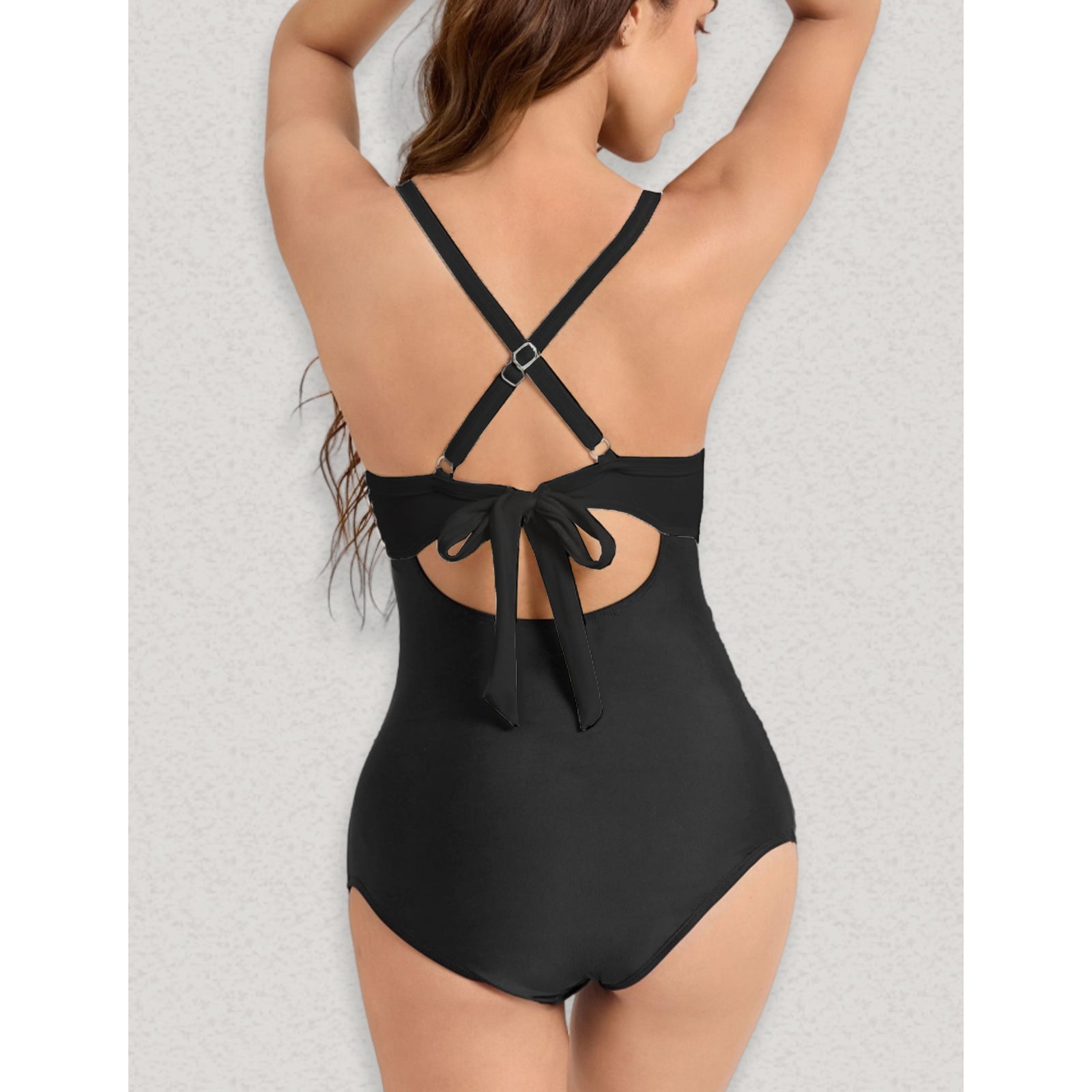 Women's One Piece Swimsuits Tummy Control Cutout High Waisted